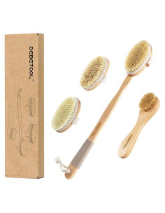 Juego de Cepillos Secos DEBETOOL - Corporal y Facial