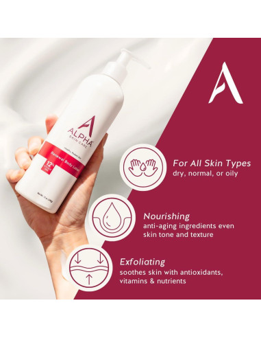 Loción Corporal Alpha Skin Care 12% Ácido Glicólico 355ml