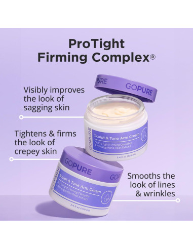 Crema Reafirmante para Brazos goPure Sculpt & Tone 200ml