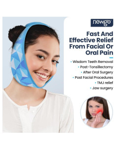 NEWGO Funda de Hielo para Muela de Juicio Azul con 4 Paquetes 2