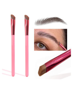 2 Cepillos de Cejas Multifuncionales LSxia 14cm Angulados