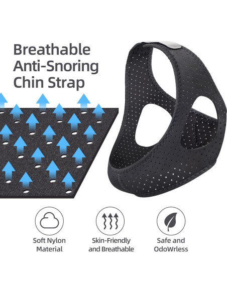 Correa Antisnoring Dizywiee Ajustable Transpirable 2 Piezas