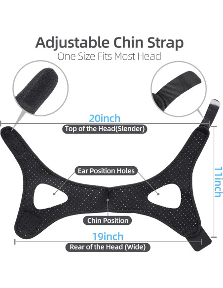 Correa Antisnoring Dizywiee Ajustable Transpirable 2 Piezas