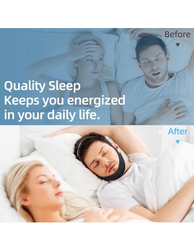Correa Antisnoring Dizywiee Ajustable Transpirable 2 Piezas