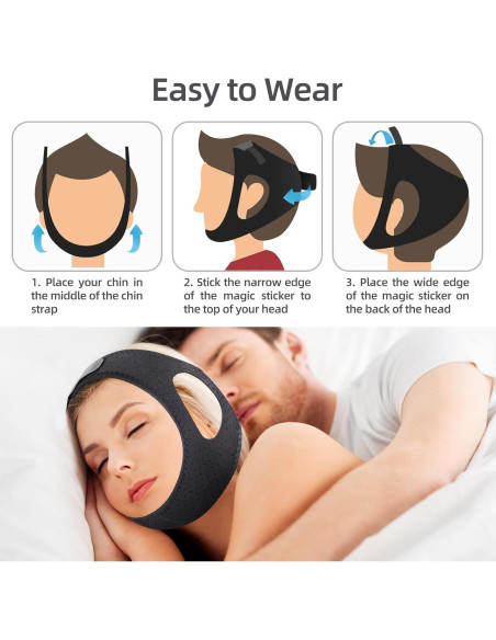 Correa Antisnoring Dizywiee Ajustable Transpirable 2 Piezas