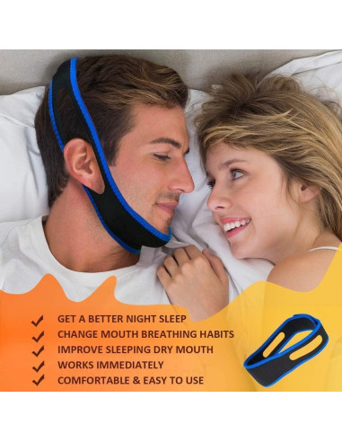 Correa Antisnoring Glotao Modelo 2025 Ajustable para Dormir