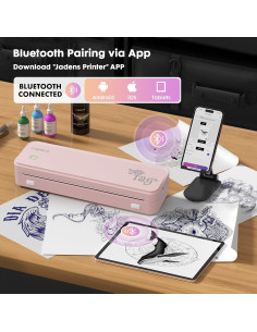 Impresora de Tatuajes Leginico PD-A4 Bluetooth 40 Hojas 2