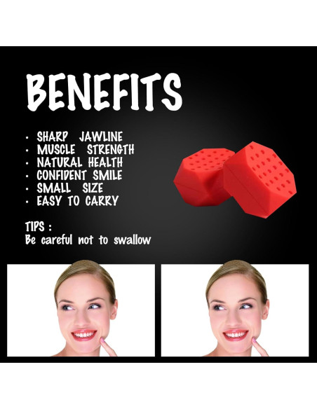 Alpha Jaw Entrenador Facial 3.0 - Ejercitador de Mandíbula 6 PCS