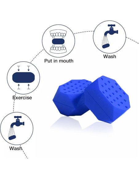 Alpha Jaw Entrenador Facial 3.0 - Ejercitador de Mandíbula 6 PCS