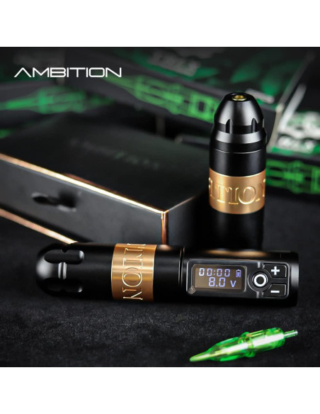 Máquina de Tatuaje Ambition Soldier Batería 2400mAh LED