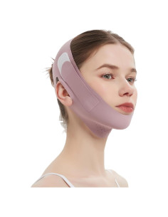 Máscara V-Line SIFFOI Facial Levanta Barbilla Rosa 15.7x13.1cm