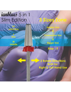 Taladro de Uñas Profesional Rongchen 5 en 1 Fino -F 2