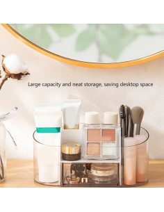 Organizador de Maquillaje Tissting Blanco 19x9x8.5cm ABS 2