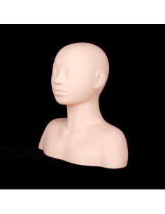 Cabeza de Maniquí de Maquillaje Newshair Silicona 36.8 cm 2