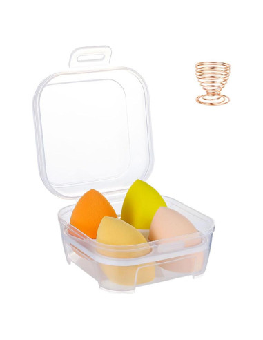 Juego de 4 Esponjas de Maquillaje BOYYJING con Estuche