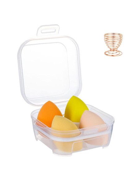 Juego de 4 Esponjas de Maquillaje BOYYJING con Estuche