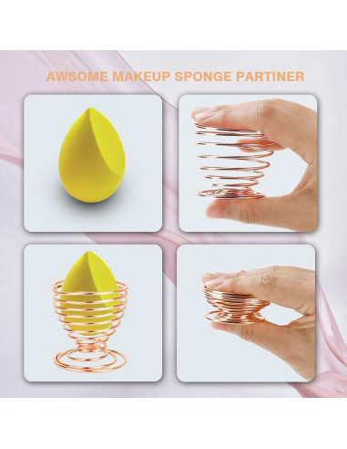 Juego de 4 Esponjas de Maquillaje BOYYJING con Estuche