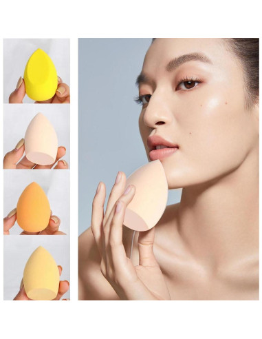 Juego de 4 Esponjas de Maquillaje BOYYJING con Estuche