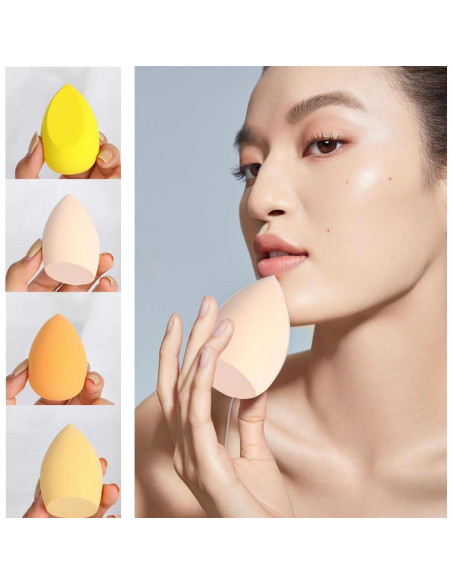 Juego de 4 Esponjas de Maquillaje BOYYJING con Estuche