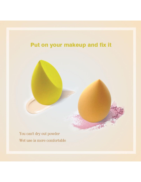 Juego de 4 Esponjas de Maquillaje BOYYJING con Estuche