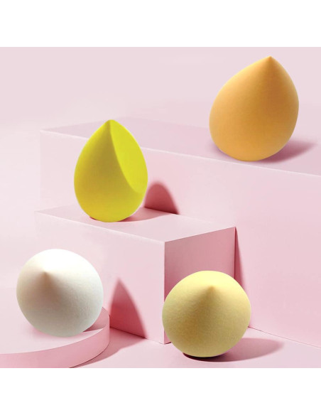 Juego de 4 Esponjas de Maquillaje BOYYJING con Estuche