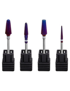 4 Pcs Brocas de Lima de Uñas Bestgle 5 en 1 Profesional