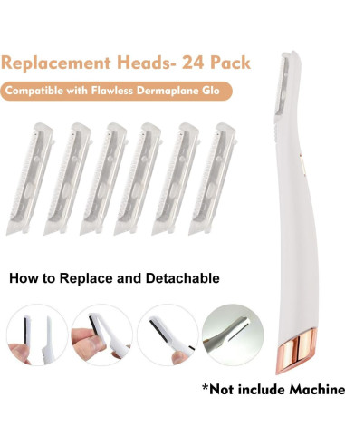 24 Cabezales Repuesto Finishing Touch Flawless Dermaplane