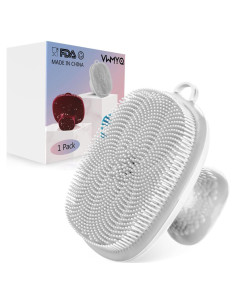 Cepillo Facial VWMYQ de Silicona para Hombres Blanco