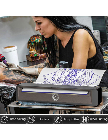 Impresora de Tatuajes Wormhole Inalámbrica Bluetooth A4