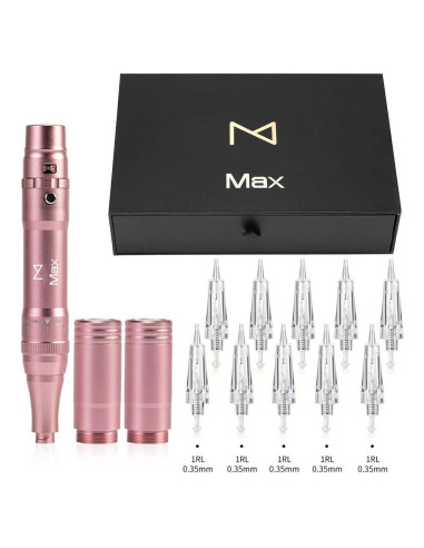 Máquina de Maquillaje Permanente Mellie MAX Rosa 15 Piezas