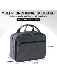 Bolsa de Tatuaje Phomemo Estuche de Viaje Gris 31.75x13.97cm 2