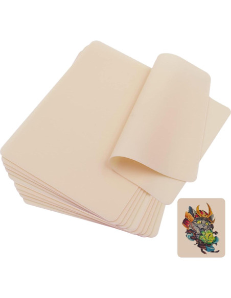 Piel de Práctica de Tatuaje Autdor 20 Piezas 18.74x14.22 cm Piel de Práctica de Tatuaje Autdor 20 Piezas 18.74x14.22 cm