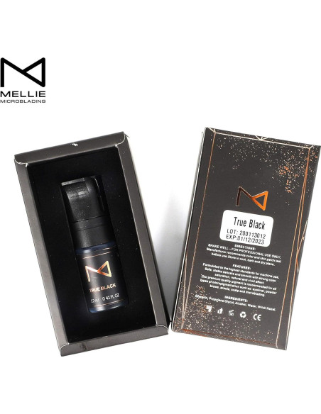 Pigmento Líquido para Cejas Mellie Microblading 12ml Negro