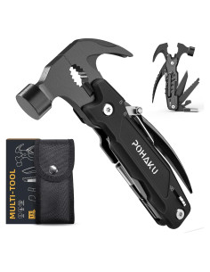 Martillo Multiherramienta Pohaku 14-en-1 con Funda Nylon
