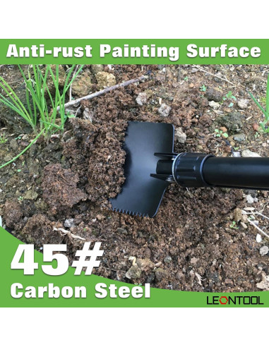 Pala Plegable LEONTOOL 46.8 cm Multiherramienta Camping