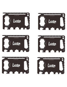 Multiherramienta de Billetera DLOSN 6 en 1 Acero Inoxidable