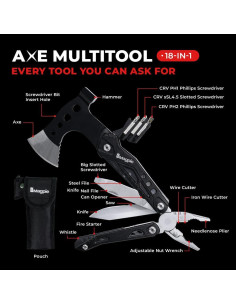 Hacha Multiherramienta Magpie 18 en 1 Acero Inoxidable 2