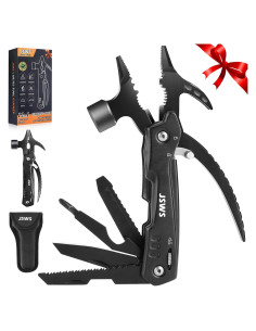 Multiherramienta 12-en-1 JSWS Martillo Camping Negro