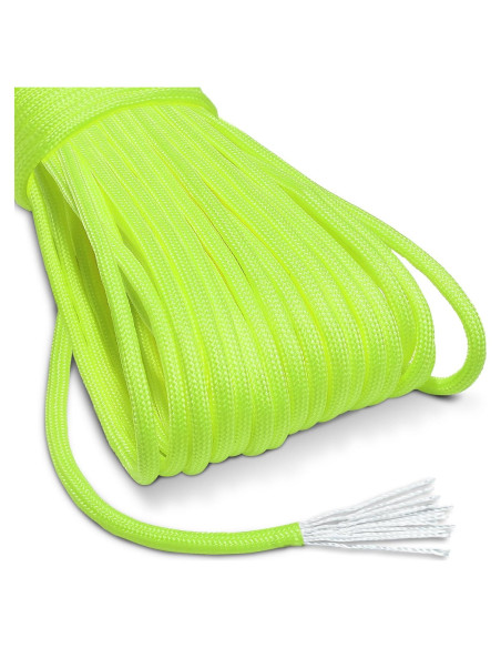 CooBigo Cuerda Paracord 1000LB 30,48m Fluorescente para Camping