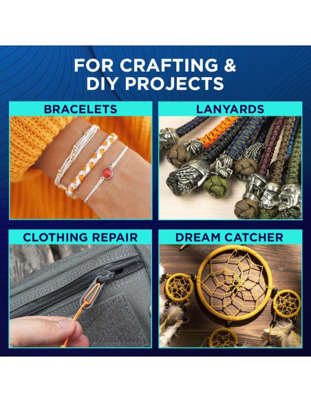 Cuerda Micro Paracord TECEUM 1.18 mm x 38.1 m Negra