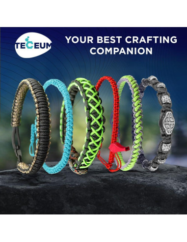 Cuerda Micro Paracord TECEUM 1.18 mm x 38.1 m Negra