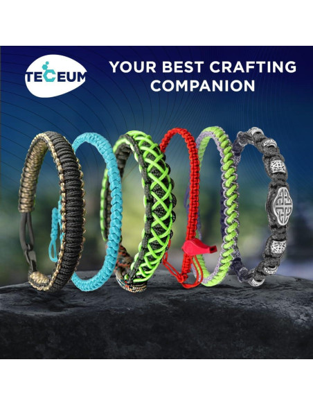 Cuerda Micro Paracord TECEUM 1.18 mm x 38.1 m Negra