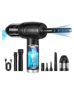 Kairiyard Soplador de Aire 2 en 1 Recargable 9000mAh