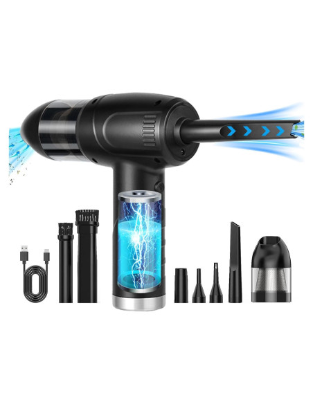 Kairiyard Soplador de Aire 2 en 1 Recargable 9000mAh