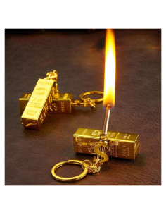 Encendedor de Keroseno Bsdurable Oro Recargable Portátil