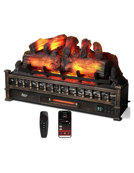 Calefactor Eléctrico TURBRO Llama Eterna 76 cm WiFi 1500W