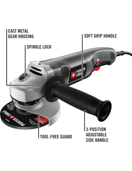 Amoladora Angular Porter-Cable PC750AG 4.5" 7.5A