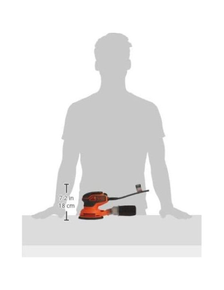 Lijadora Orbital BLACK+DECKER BDERO600 1.28 kg con Cable Lijadora Orbital BLACK+DECKER BDERO600 1.28 kg con Cable