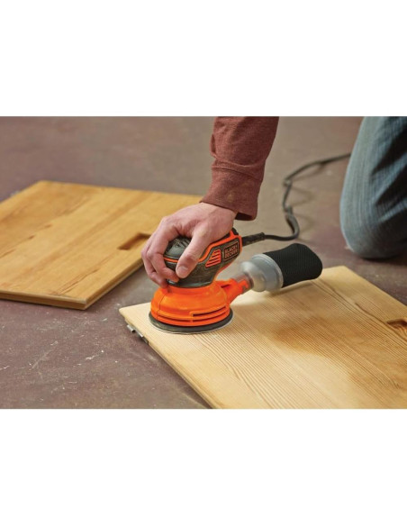 Lijadora Orbital BLACK+DECKER BDERO600 1.28 kg con Cable Lijadora Orbital BLACK+DECKER BDERO600 1.28 kg con Cable