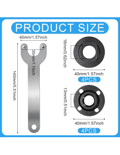 Adaptador de Amoladora Angular 9 Piezas XIHIRCD 13mm 16mm 2